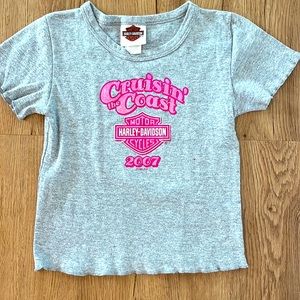 Girls Harley Davidson short sleeve top